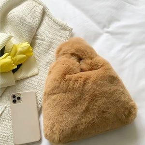 Minimalist Fluffy Satchel Bag